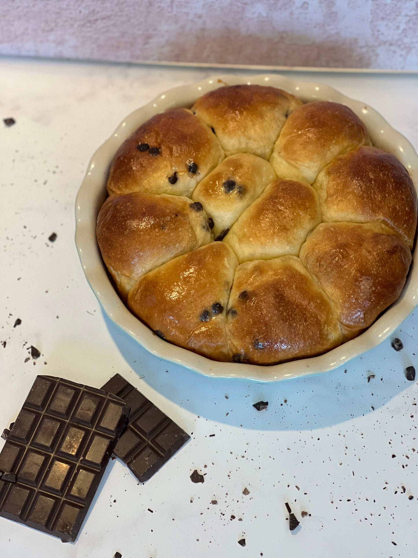 Brioche de chocolate