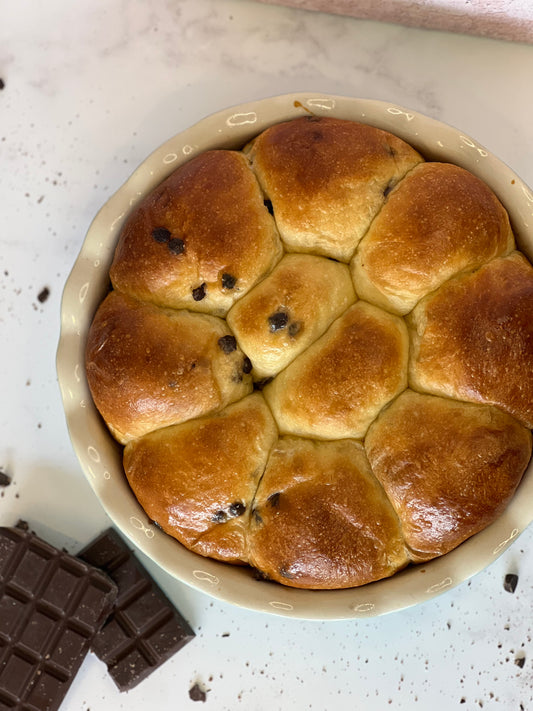 Brioche de chocolate